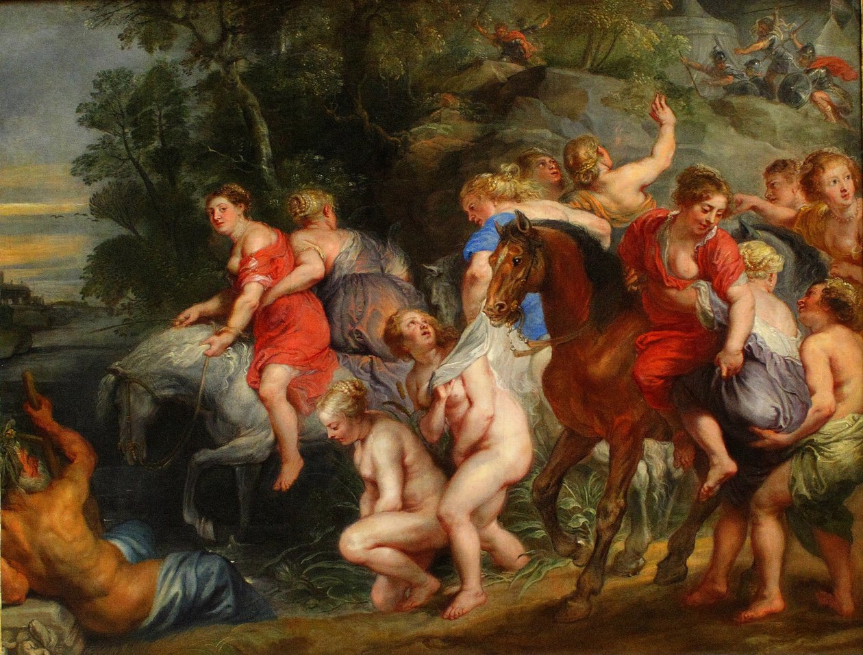 Cloelia passerar Tibern av Peter Paul Rubens