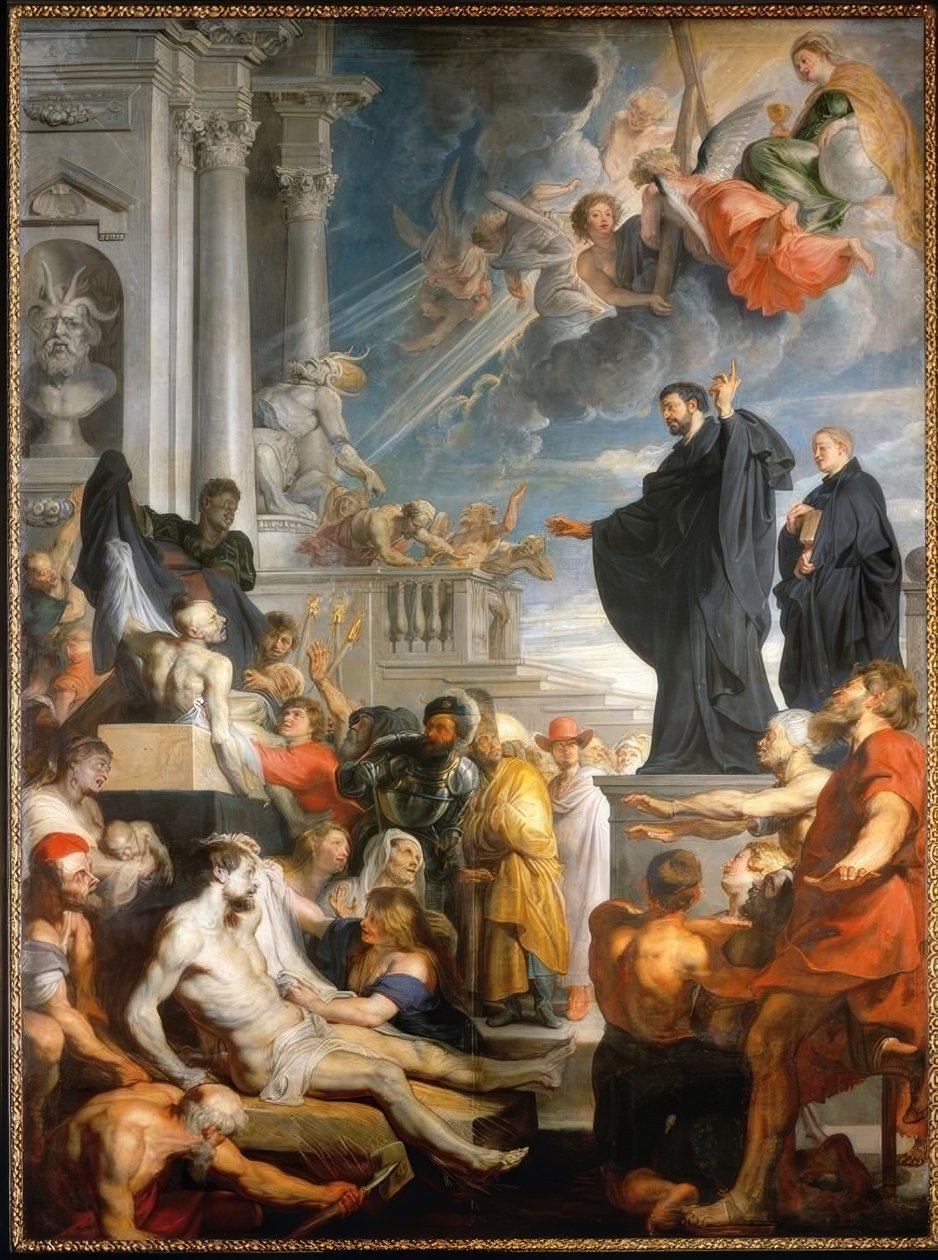 St Francis Xaviers mirakel av Peter Paul Rubens