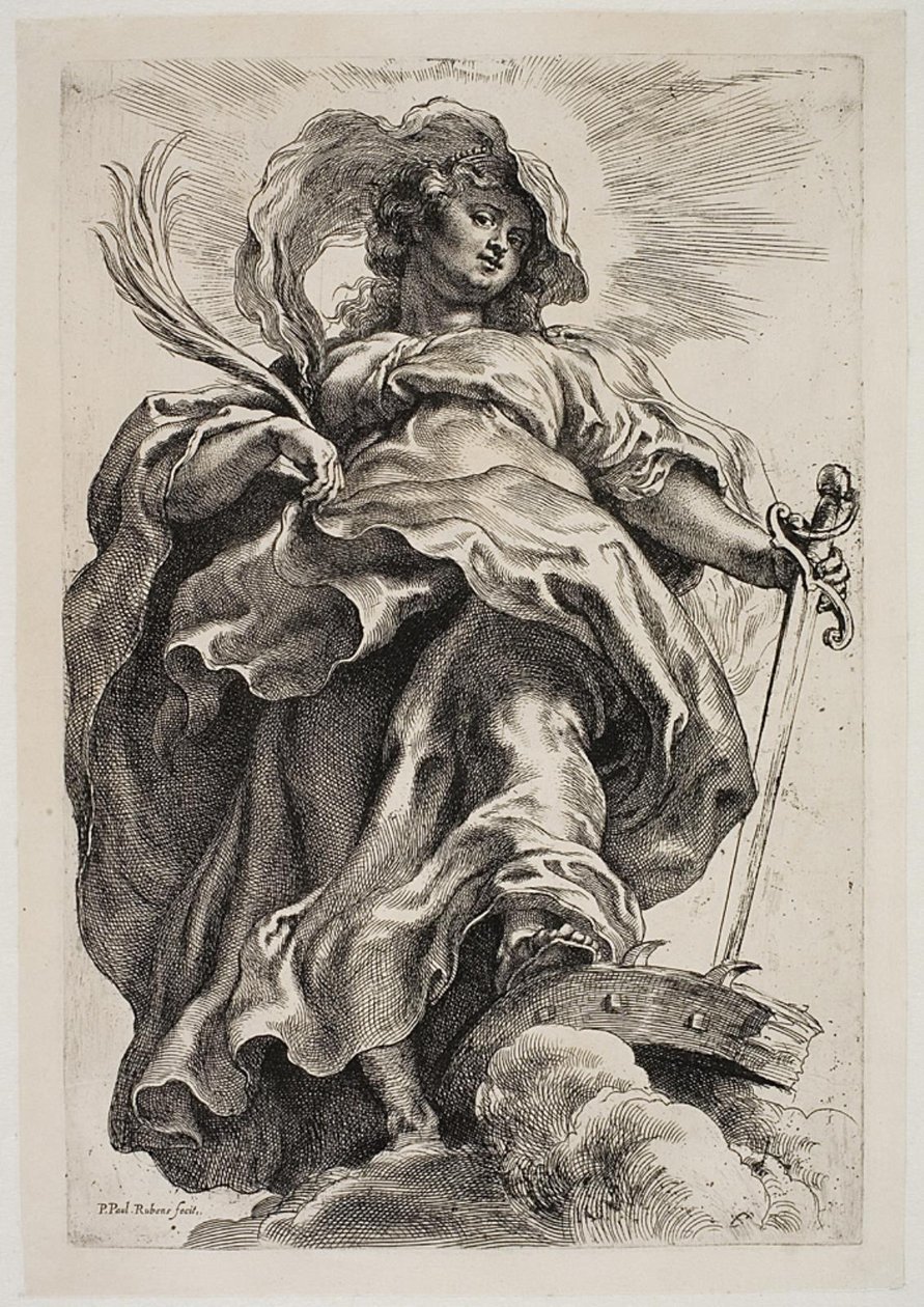 Den heliga Katarina av Alexandria av Peter Paul Rubens