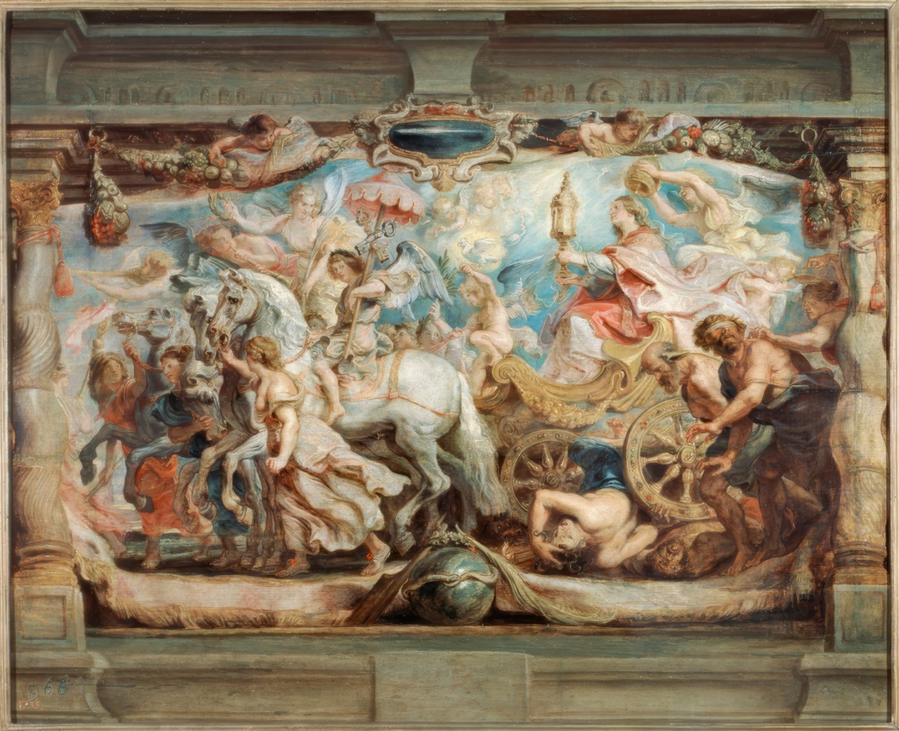 Kyrkans triumf över okunnighet och villfarelse av Peter Paul Rubens