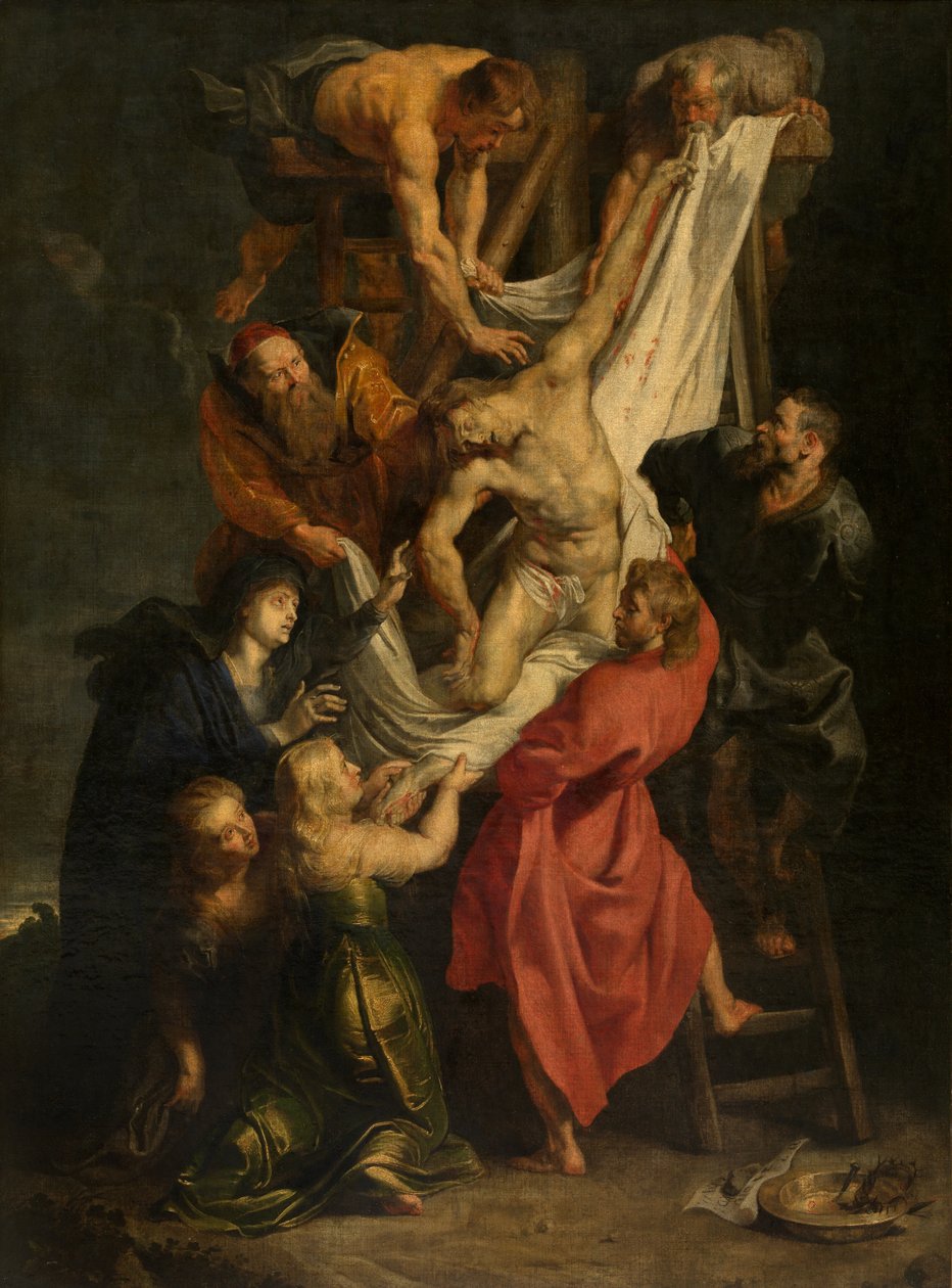 Nedstigning från korset (olja på duk) av Peter Paul Rubens