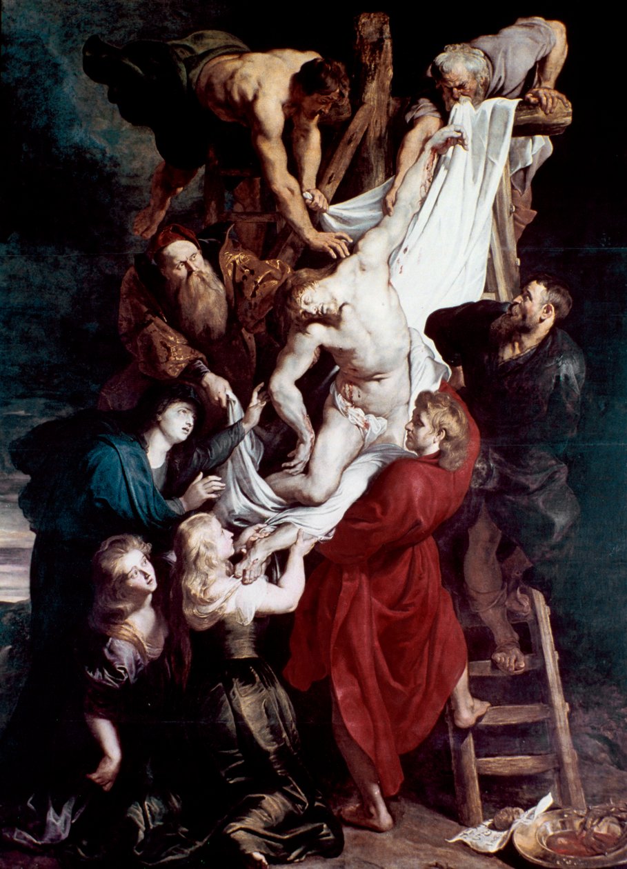 Nedstigning från korset, c1612-1614 av Peter Paul Rubens
