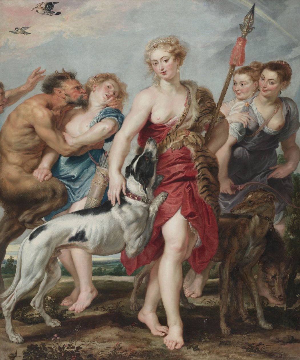 Diana och hennes nymfer på väg till jakten, c.1615 av Peter Paul Rubens