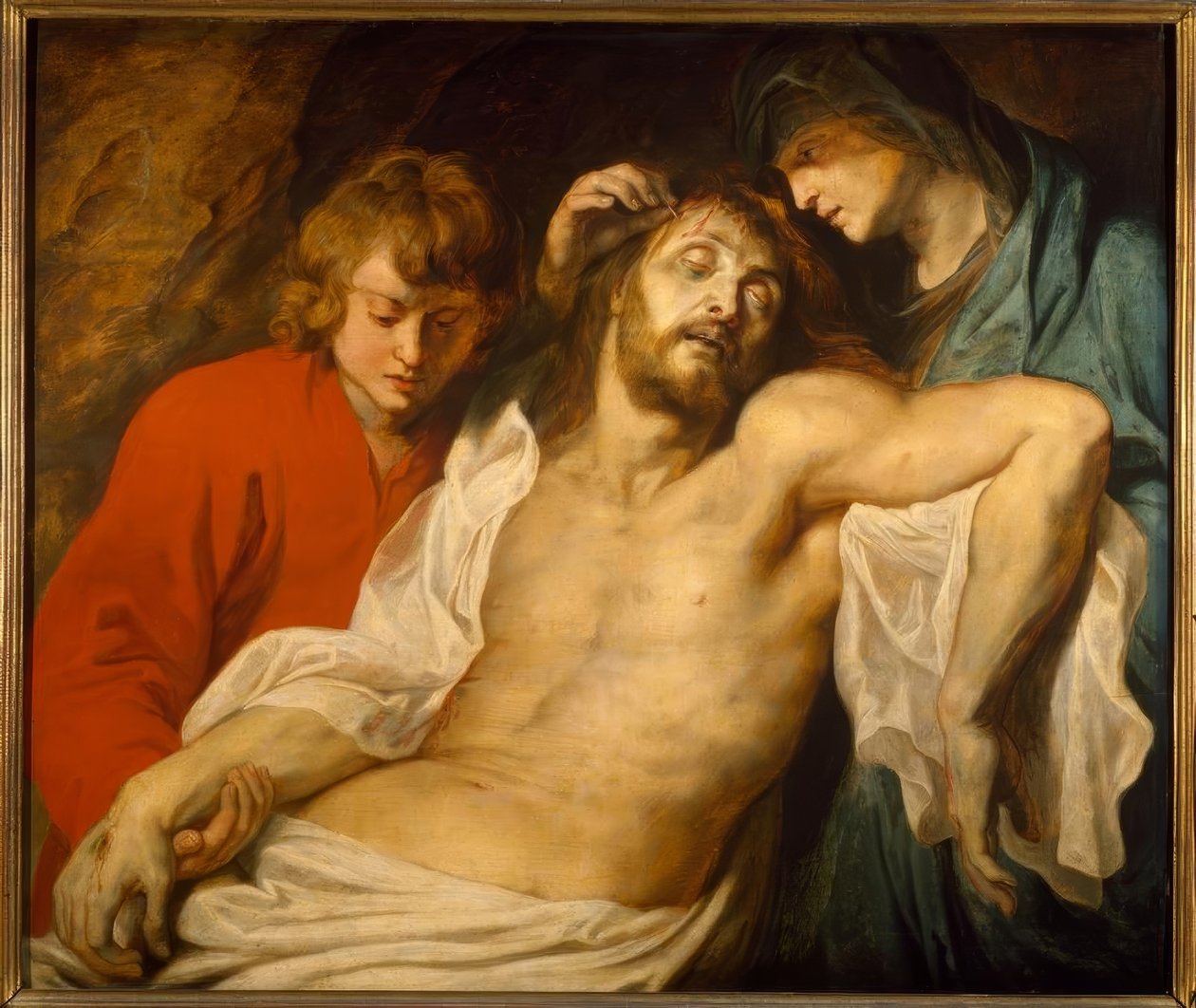 The Lamentation of Christ av Maria och Johannes (Great Bewei av Peter Paul Rubens