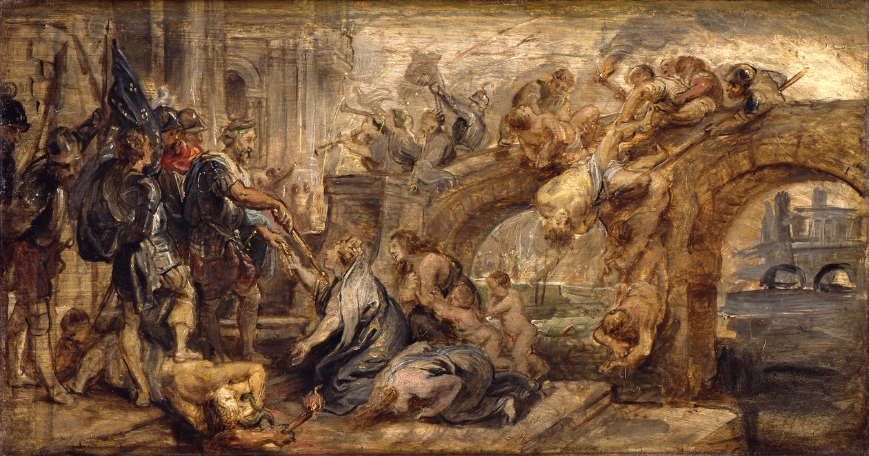 Henrik IV:s erövring av Paris. av Peter Paul Rubens