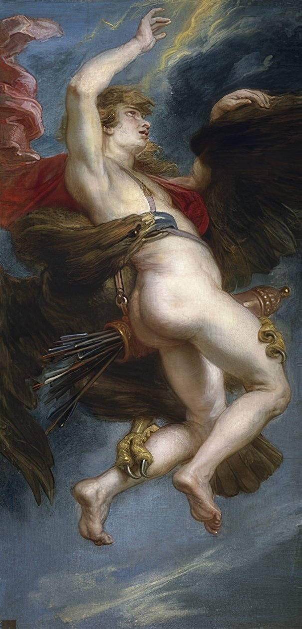 Kidnappningen av Ganymedes. 1636-38 av Peter Paul Rubens