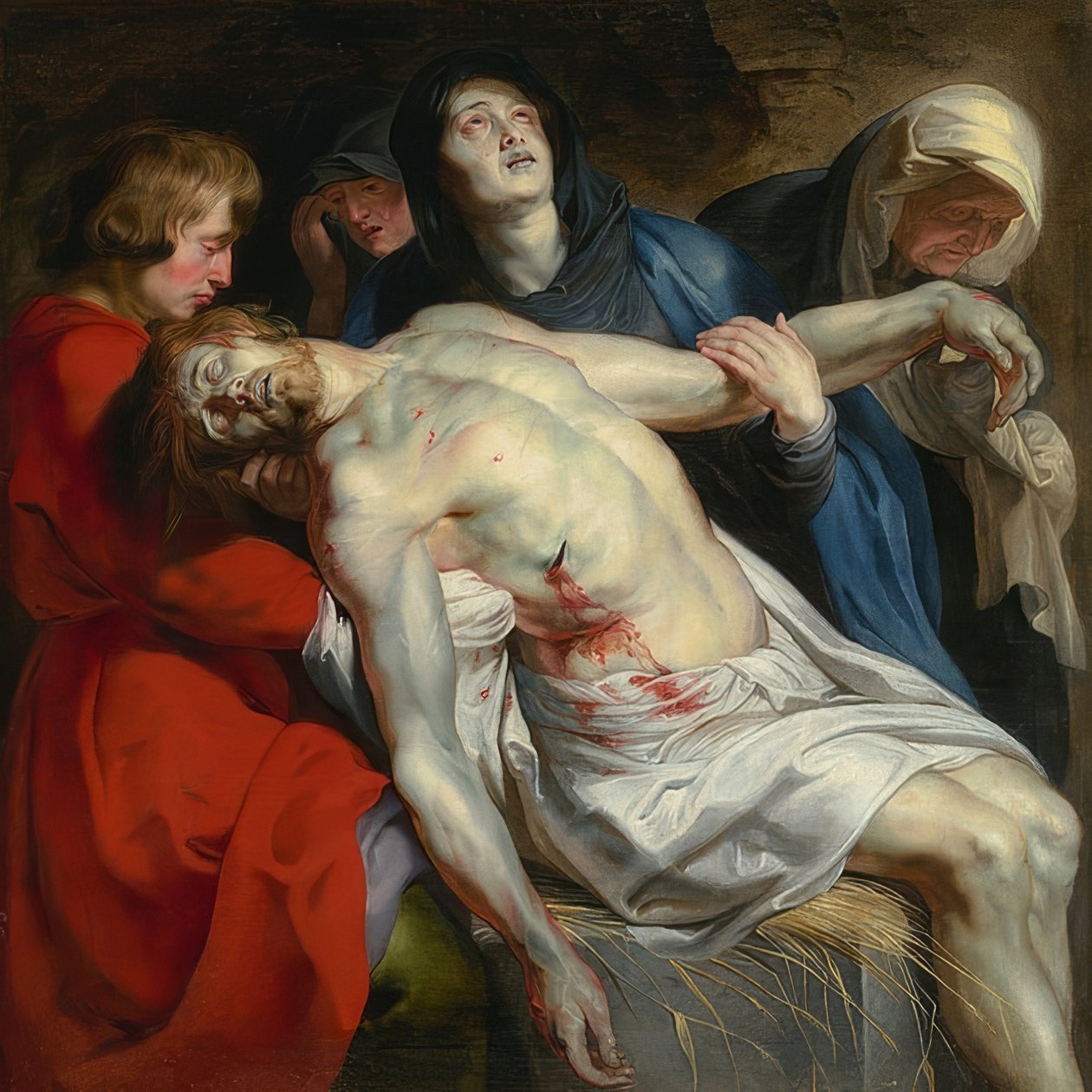 Gravläggningen. Omkring 1612 av Peter Paul Rubens