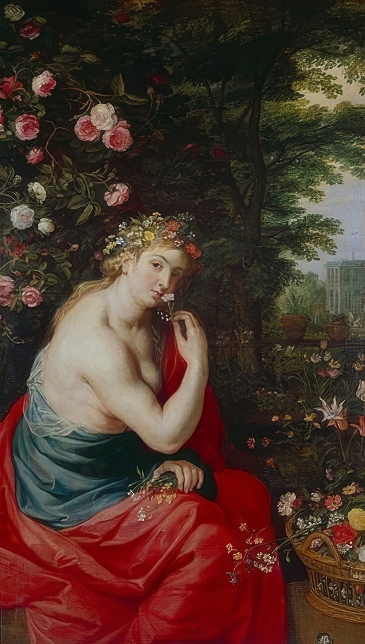 Gudinnan Flora. Omkring 1625 av Peter Paul Rubens