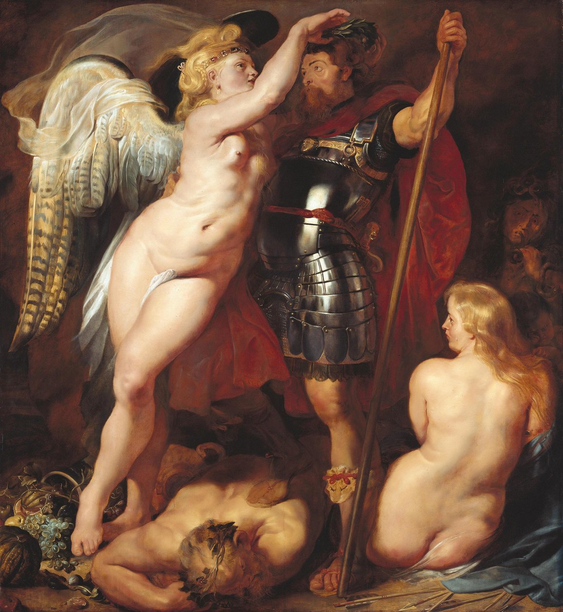 Dygdens hjältes kröning av Peter Paul Rubens