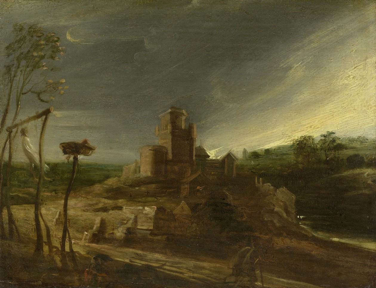 Landskapet med galgen av Peter Paul Rubens