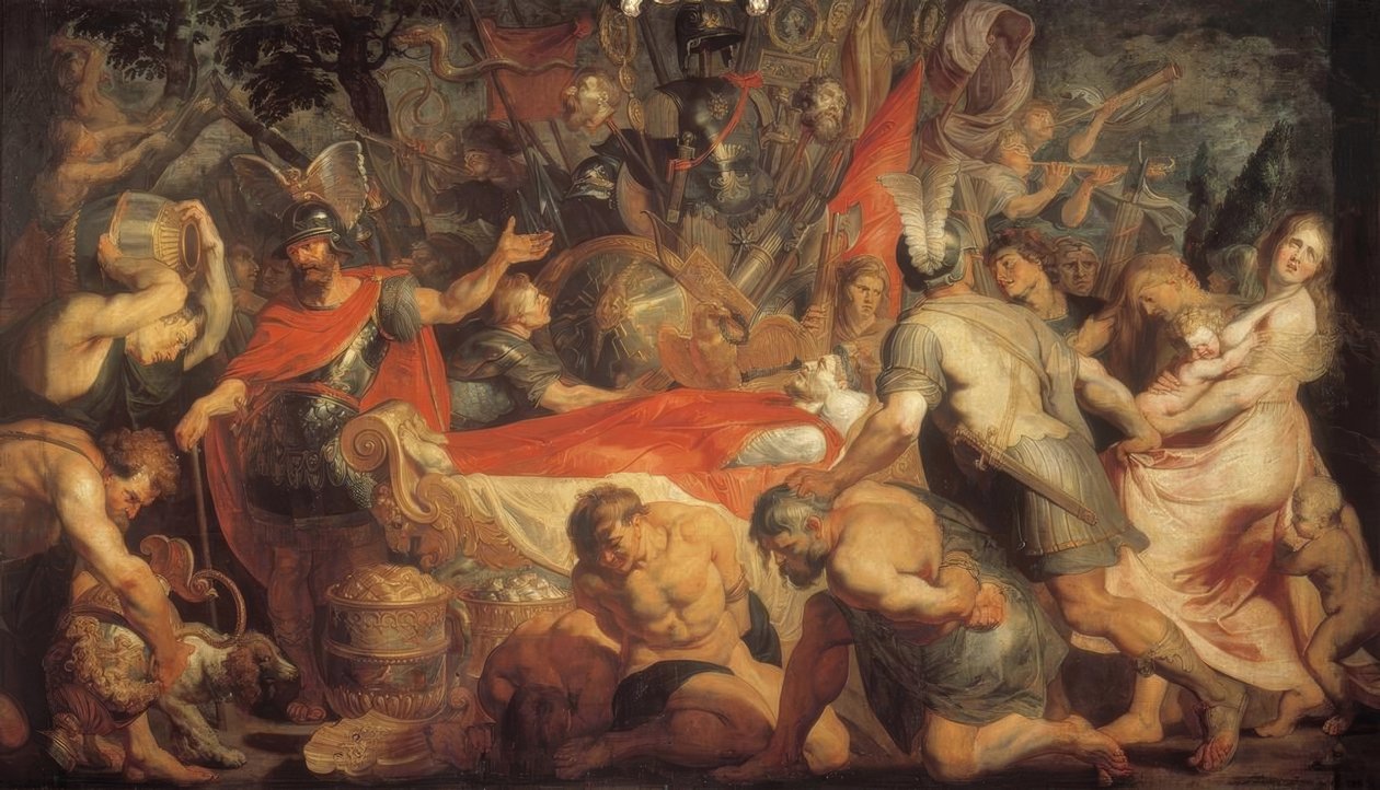 Begravningsceremonin för Decius Mus av Peter Paul Rubens