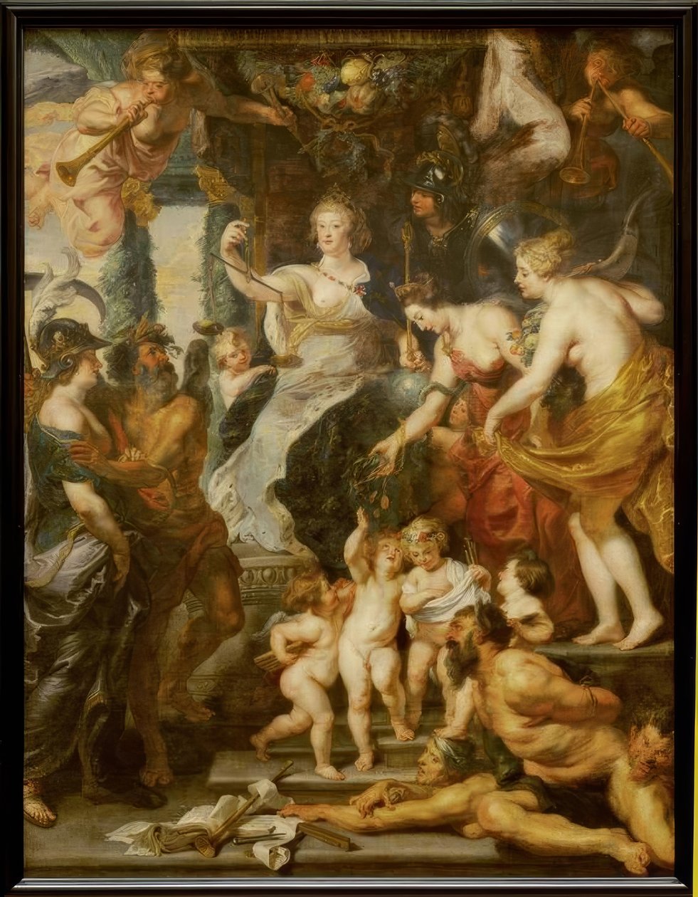 Maria de Medicis lyckliga regeringstid av Peter Paul Rubens