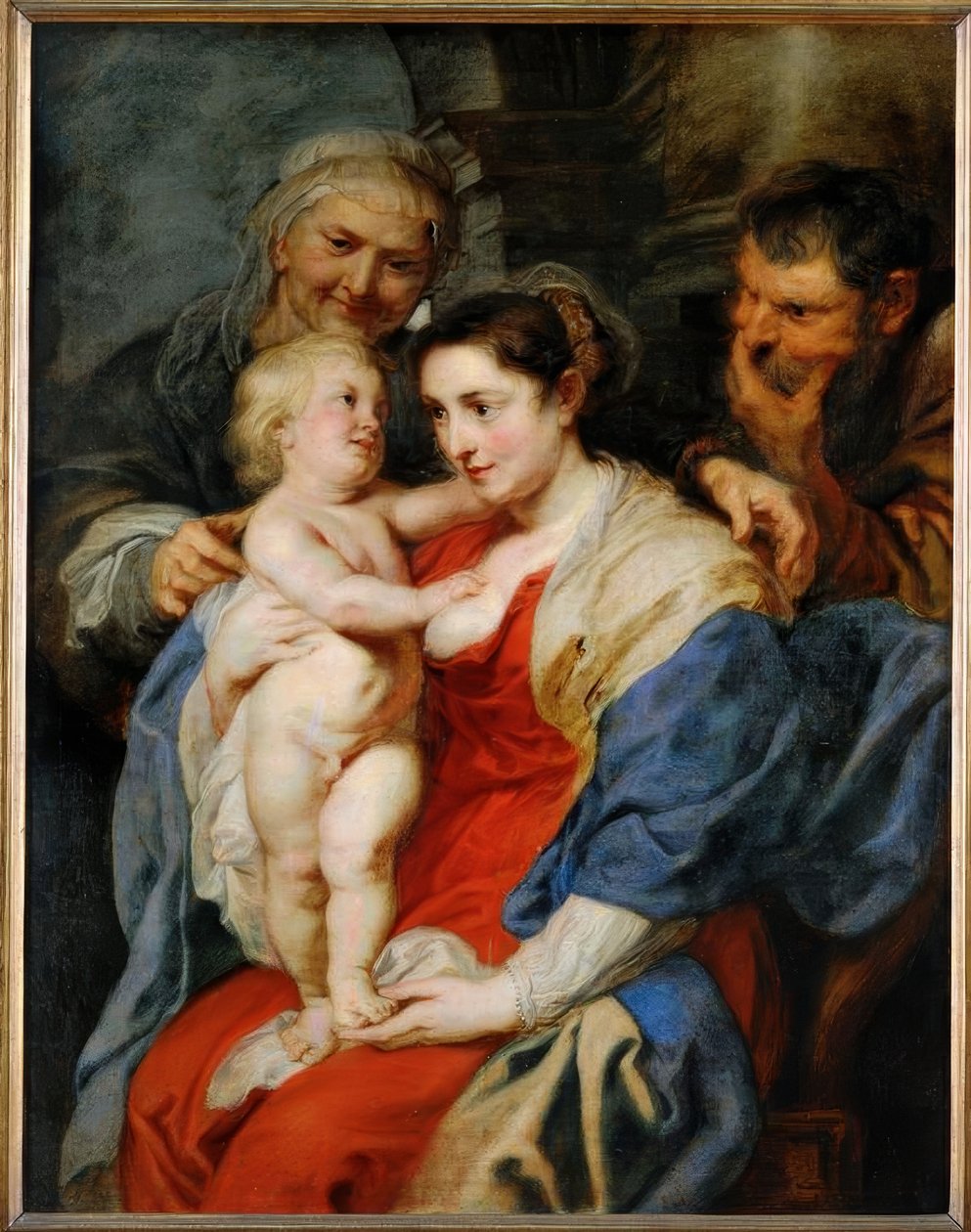 Den heliga familjen med Saint Anne av Peter Paul Rubens