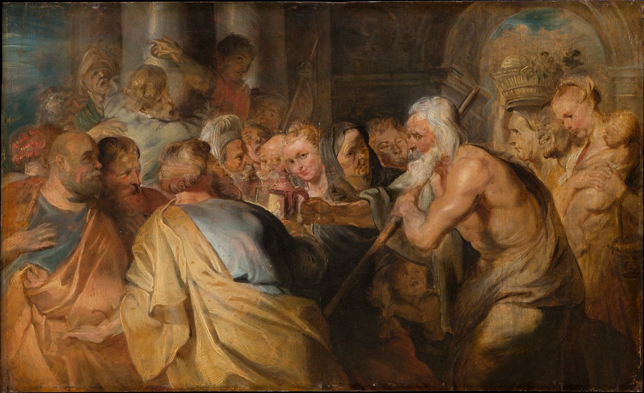 Diogenes söker en hederlig man av Peter Paul Rubens