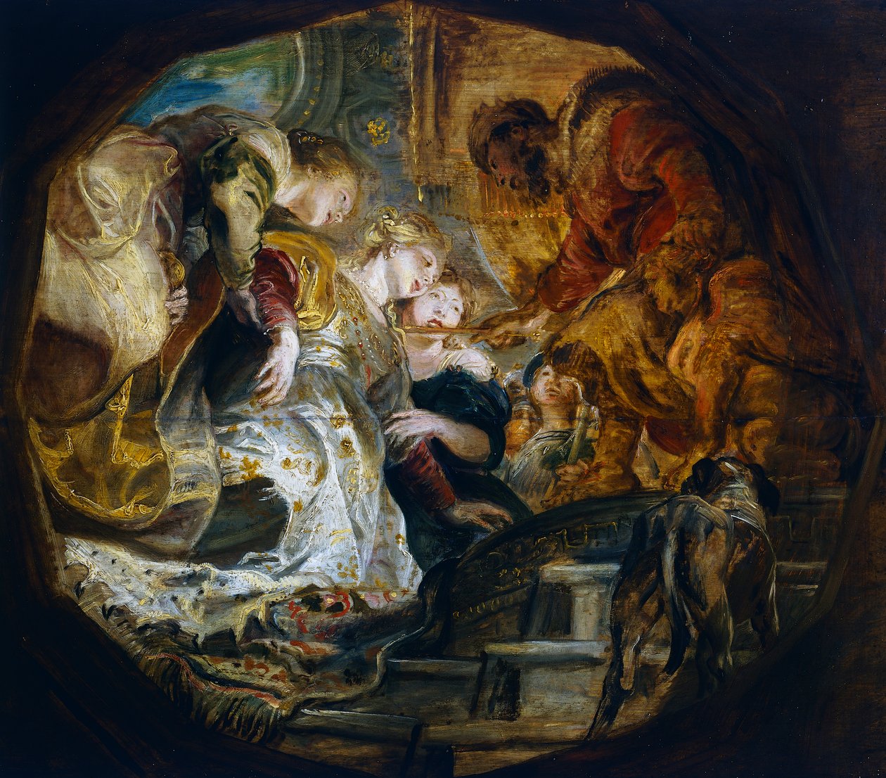 Ester före Ahasveros av Peter Paul Rubens
