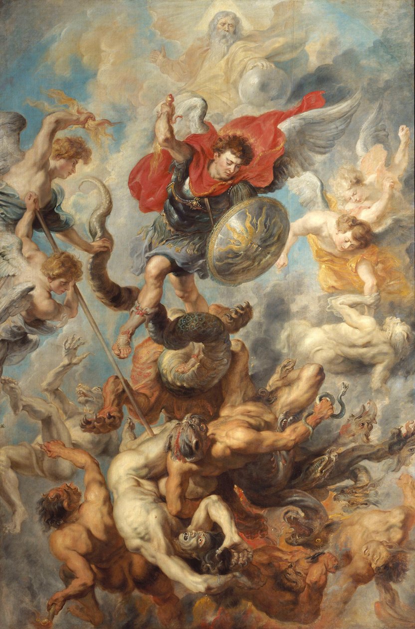De upproriska änglarnas fall av Peter Paul Rubens