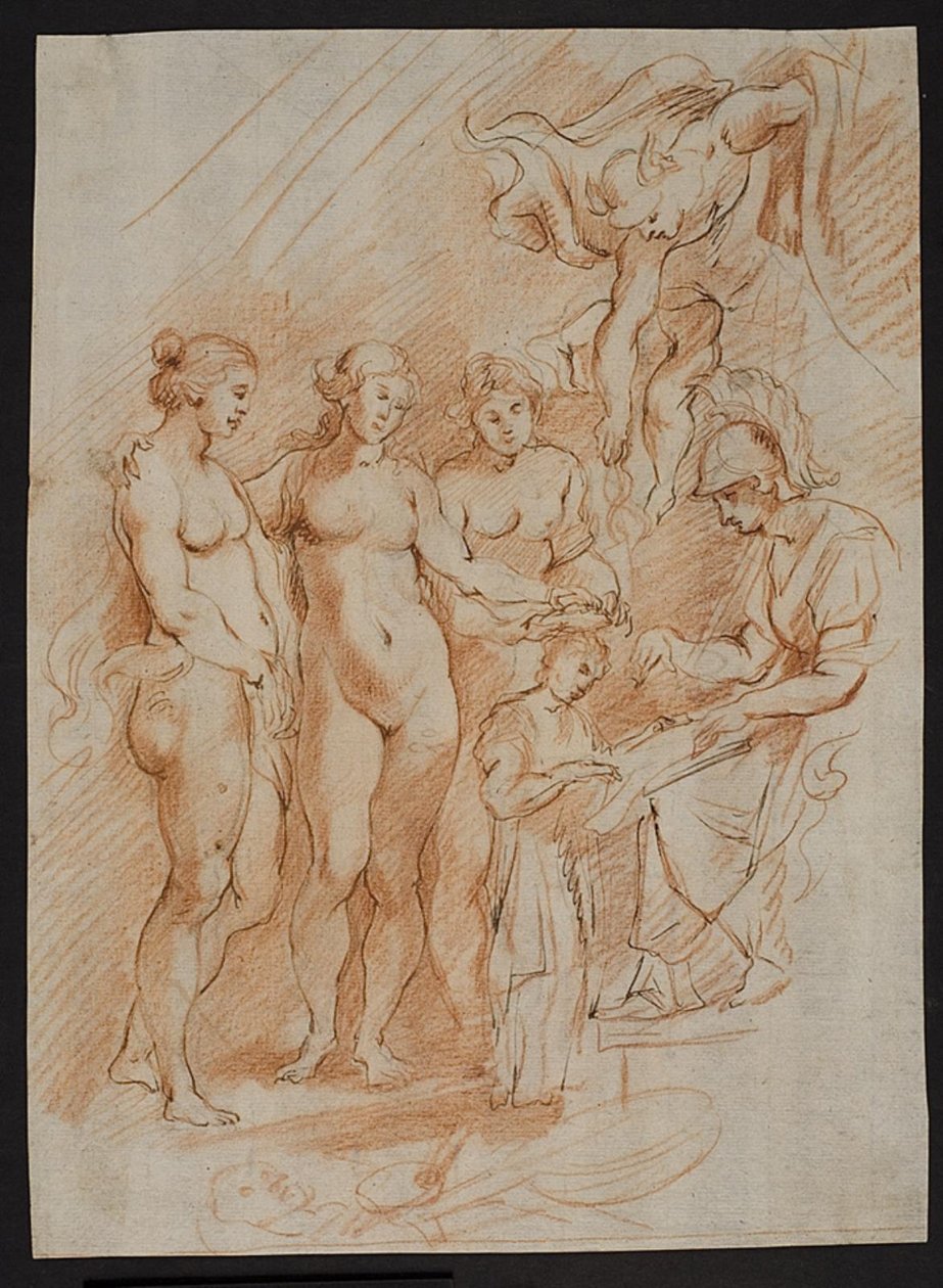 Figurkomposition, ur "Maria de Medicis historia" av Peter Paul Rubens
