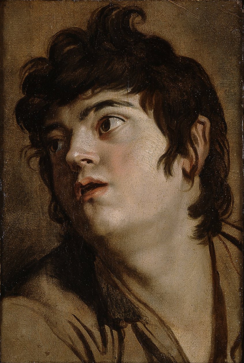 Huvud av en ung man av Peter Paul Rubens