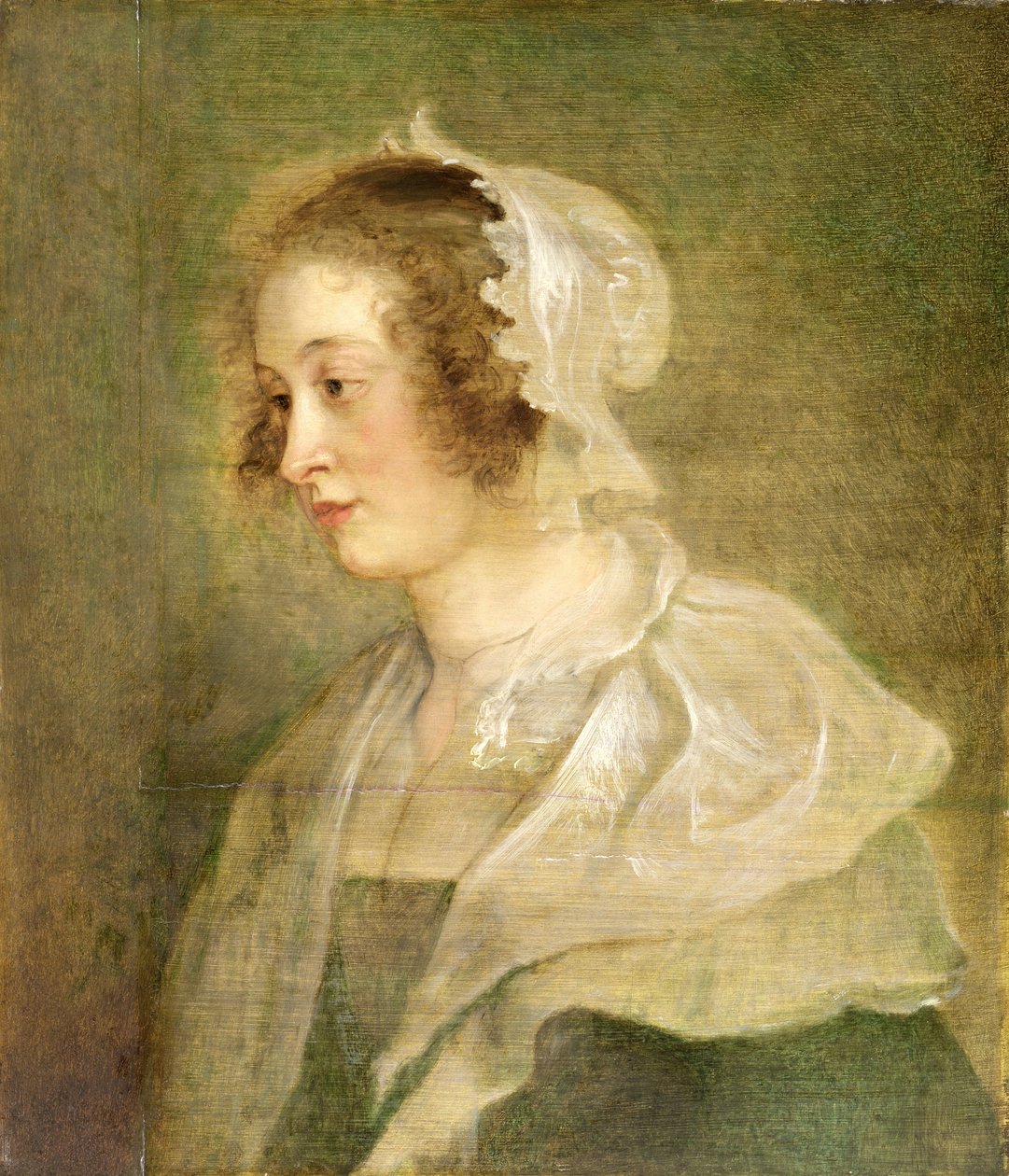 Chef för en ung kvinna (panel) av Peter Paul Rubens