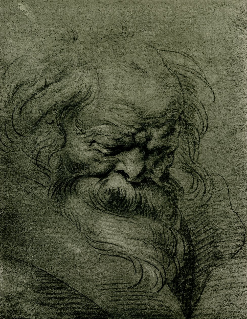 Huvudstudie för Bacchus av Peter Paul Rubens