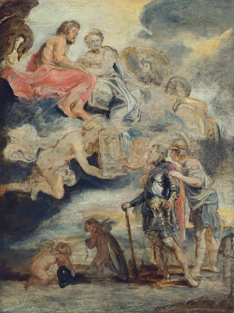 Henrik IV tar emot porträttet av Maria de