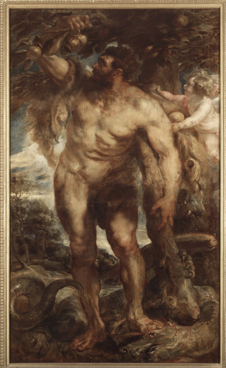 Hercules in the Garden of the Hesperides, c.1638 (olja på duk) av Peter Paul Rubens