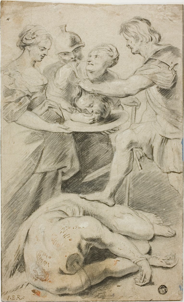 Herodias tar emot huvudet av Johannes döparen av Peter Paul Rubens