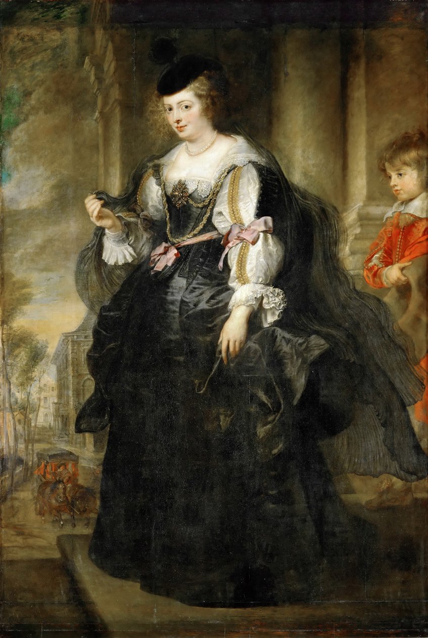 Hélène Fourment med en vagn av Peter Paul Rubens