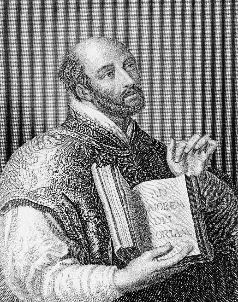 Ignatius Loyola, graverad av William Holl den yngre, c.1830 av Peter Paul Rubens