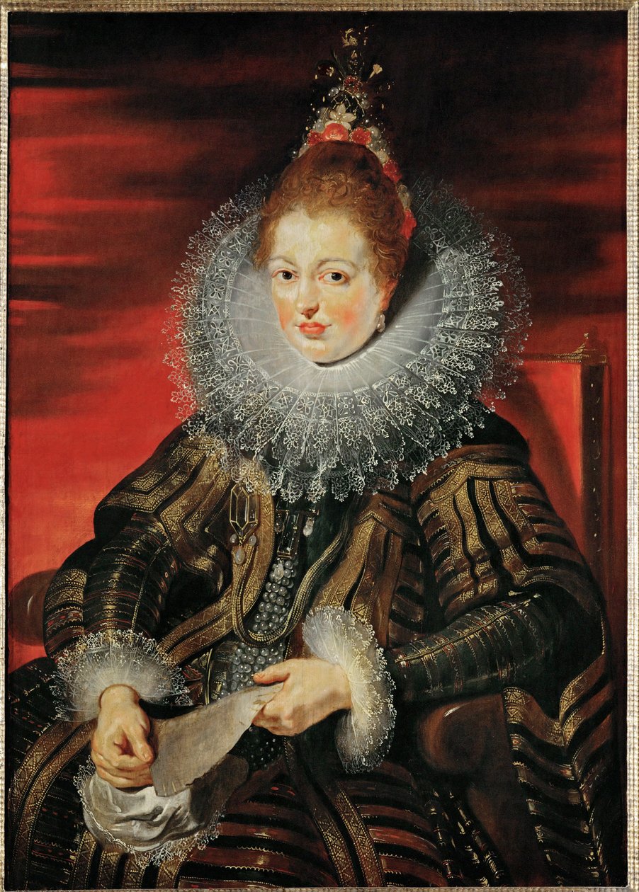 Infanta Isabella Clara Eugenia, ca 1613-15 (olja på trä) av Peter Paul Rubens