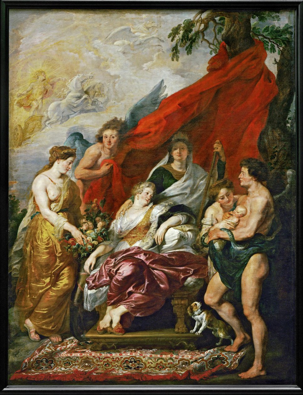 Ludvig XIII:s födelse i Fontainebleau av Peter Paul Rubens