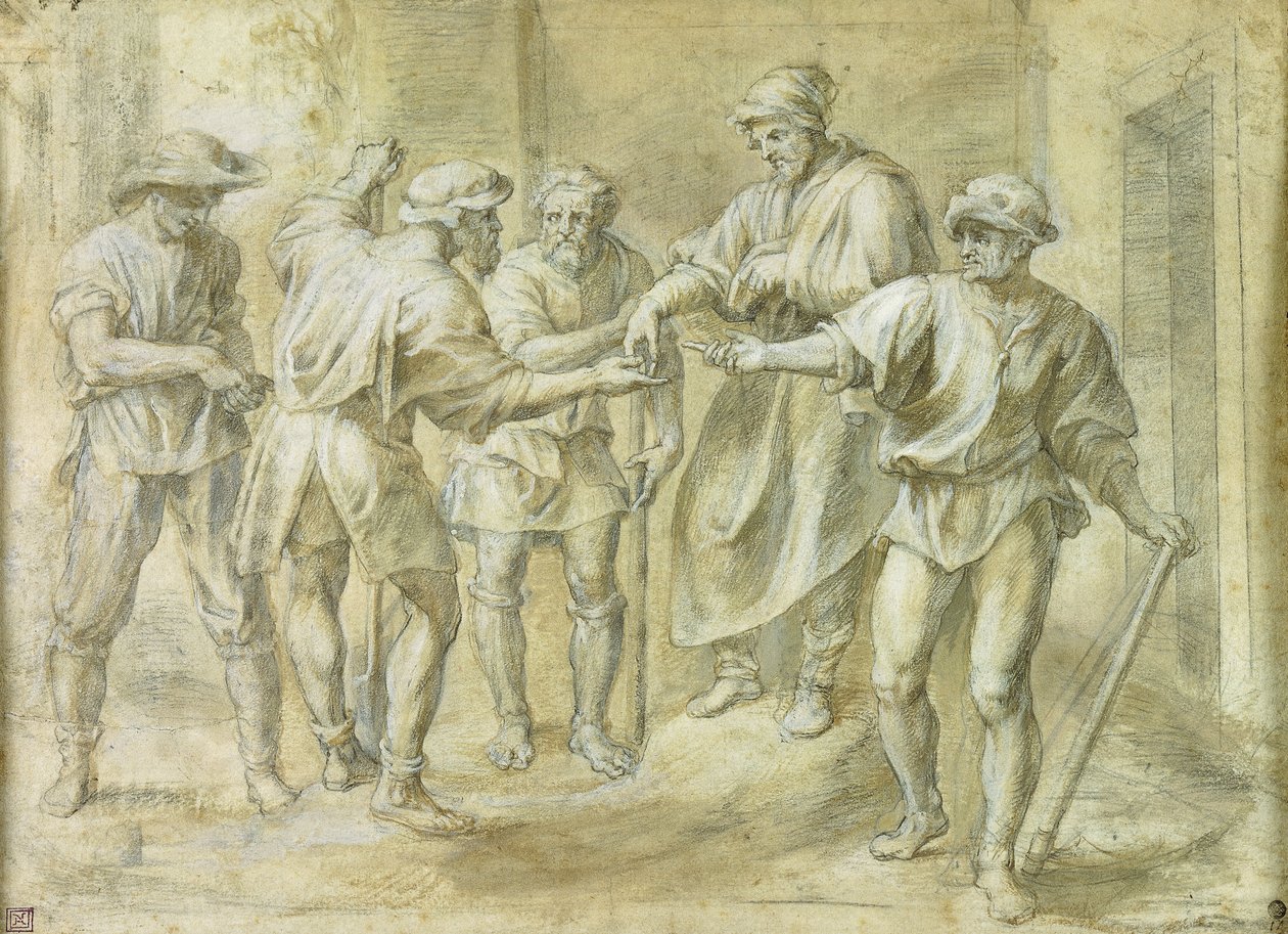 Liknelsen om vinodlaren, av Andrea del Sarto, av Peter Paul Rubens