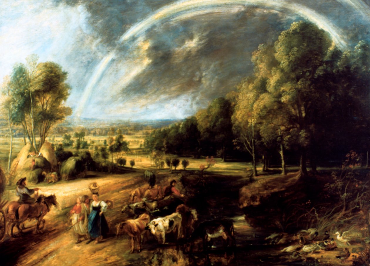 Landskap med en regnbåge, c1630 av Peter Paul Rubens