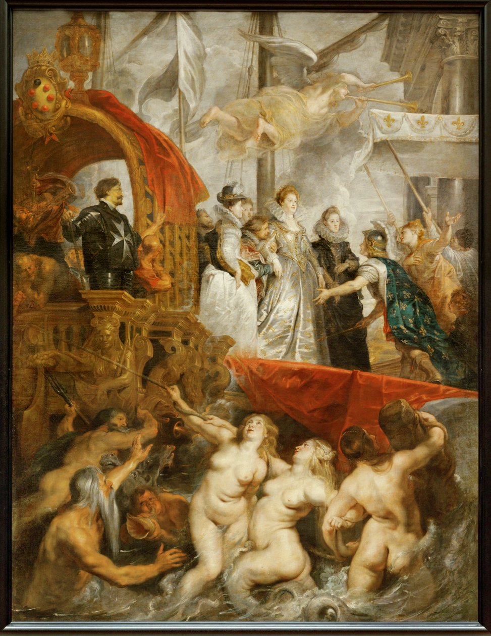 Marie de Medicis landning i hamnen i Marseille av Peter Paul Rubens