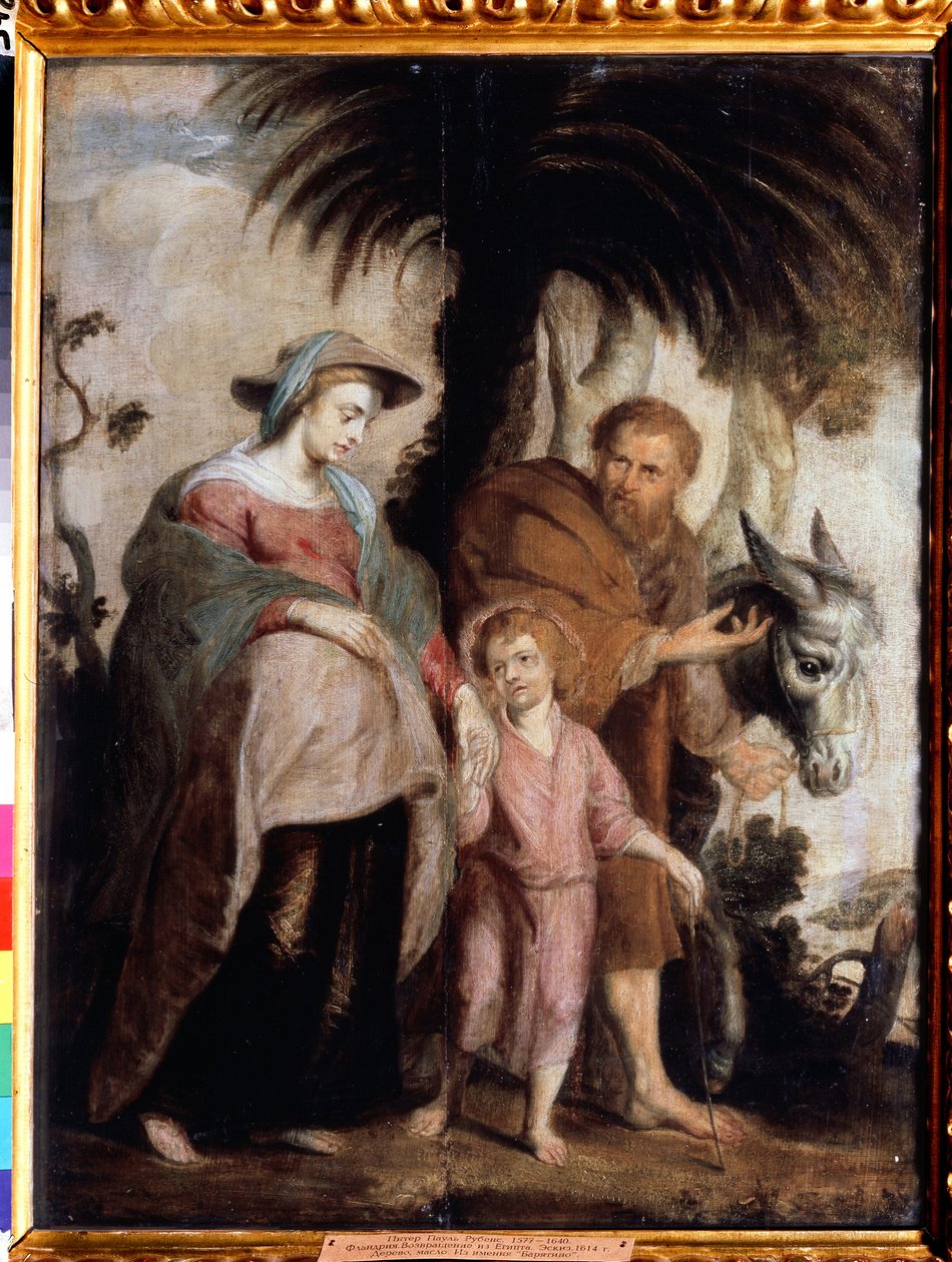 Egyptens återkomst (Egyptens återkomst). Målning av Peter Paul (Pierre-Paul) Rubens (eller Peter Paul eller Petrus Paulus) (1577-1640). Olja på trä, 69 x 49 cm av Peter Paul Rubens