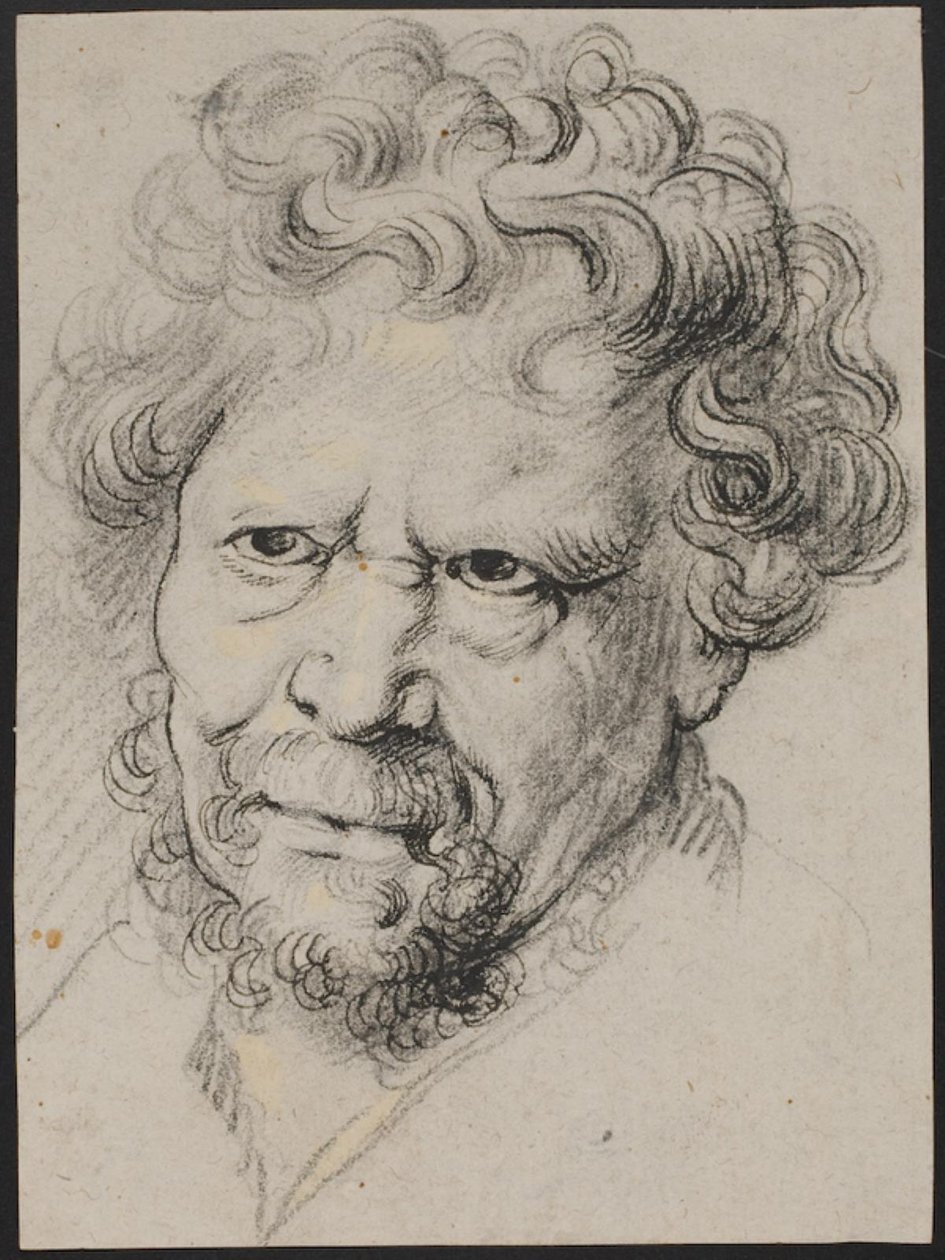 Manshuvud av Peter Paul Rubens