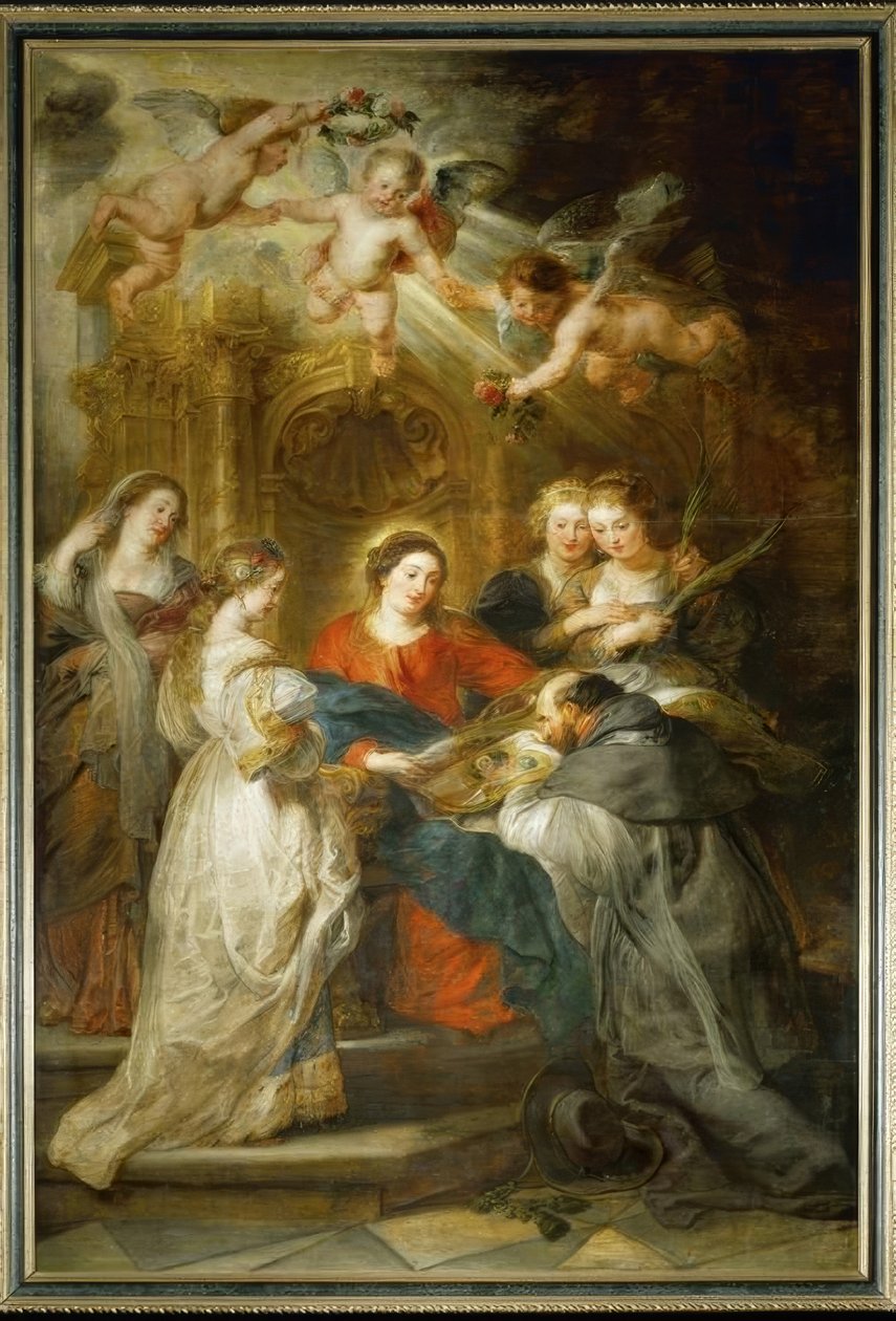 Maria framträder för den hl. Ildefonso av Peter Paul Rubens