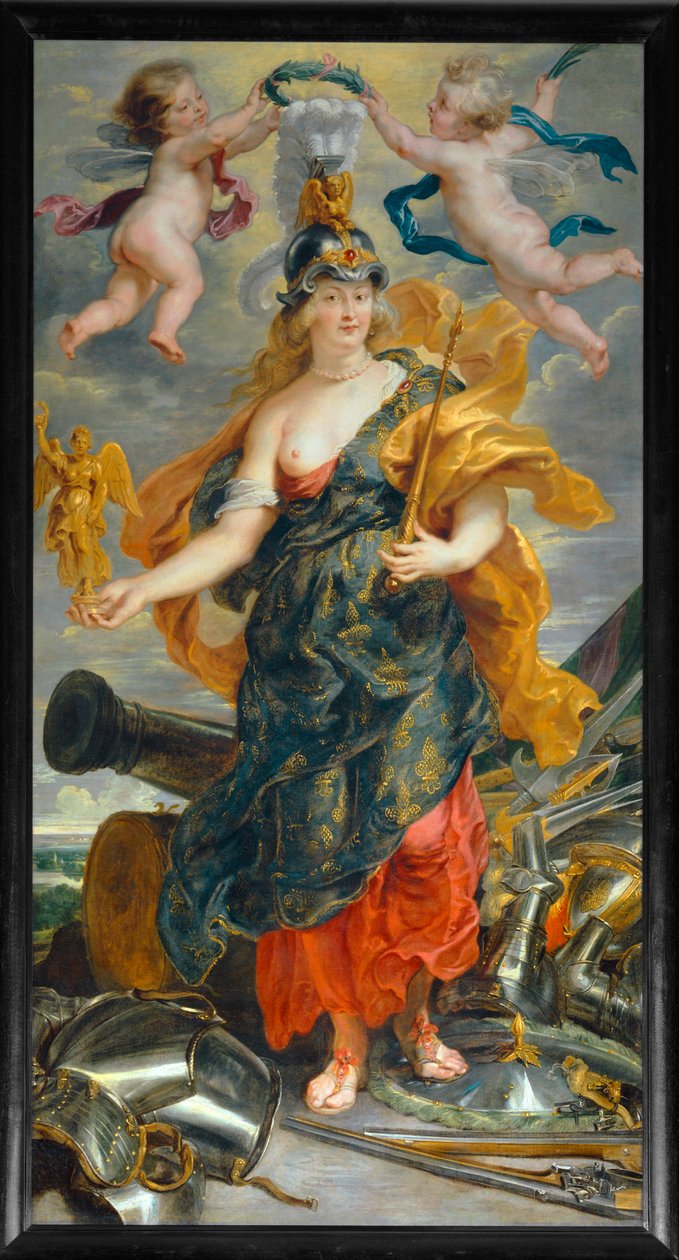 Marie de Medicis som triumferande drottning (målning på duk) av Peter Paul Rubens