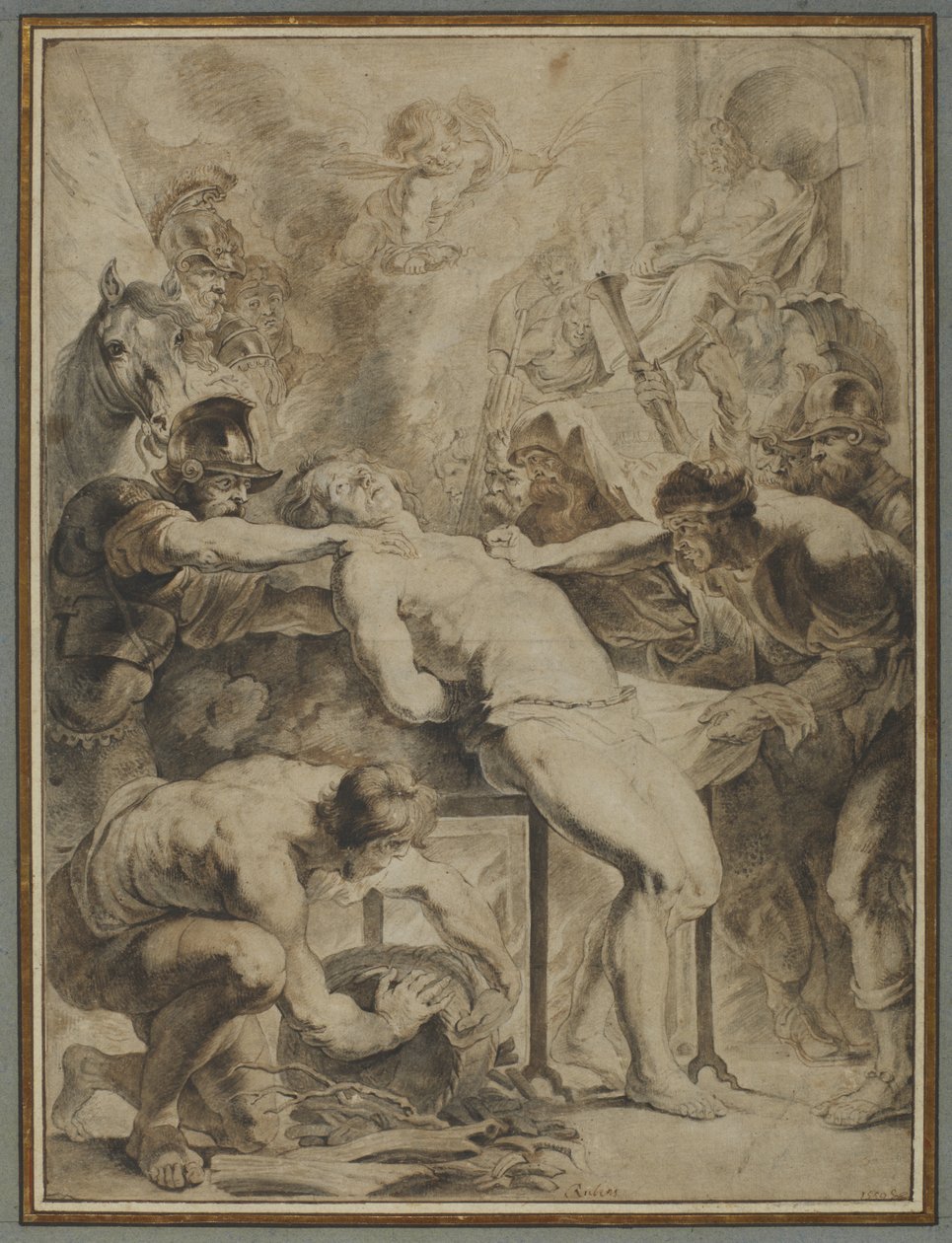 Saint Lawrences martyrskap, 1550 av Peter Paul Rubens
