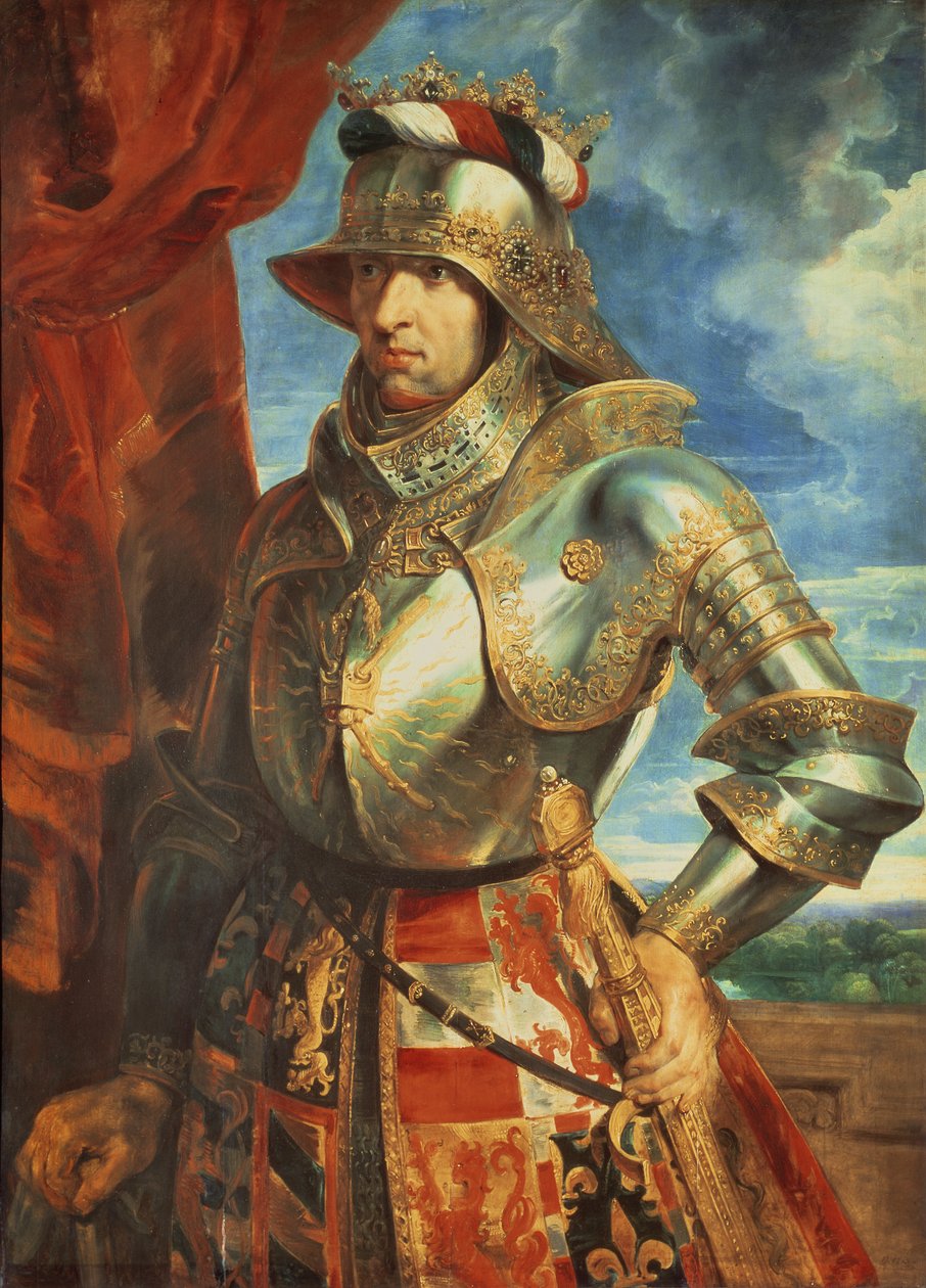 Maximilian I (1459-1519) av Peter Paul Rubens