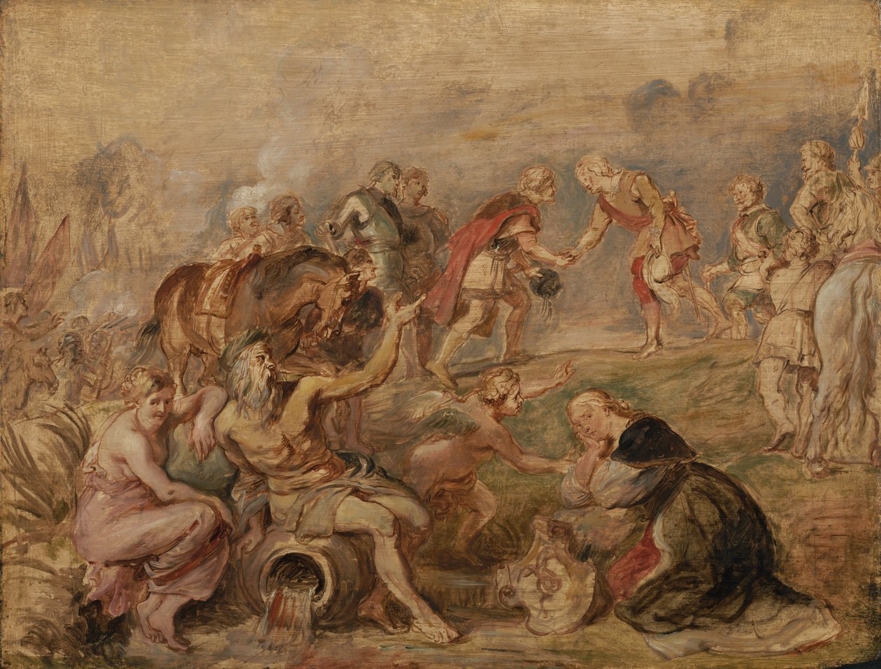 Mötet mellan kung Ferdinand av Ungern och kardinal-infanten Ferdinand av Spanien i Nördlingen av Peter Paul Rubens