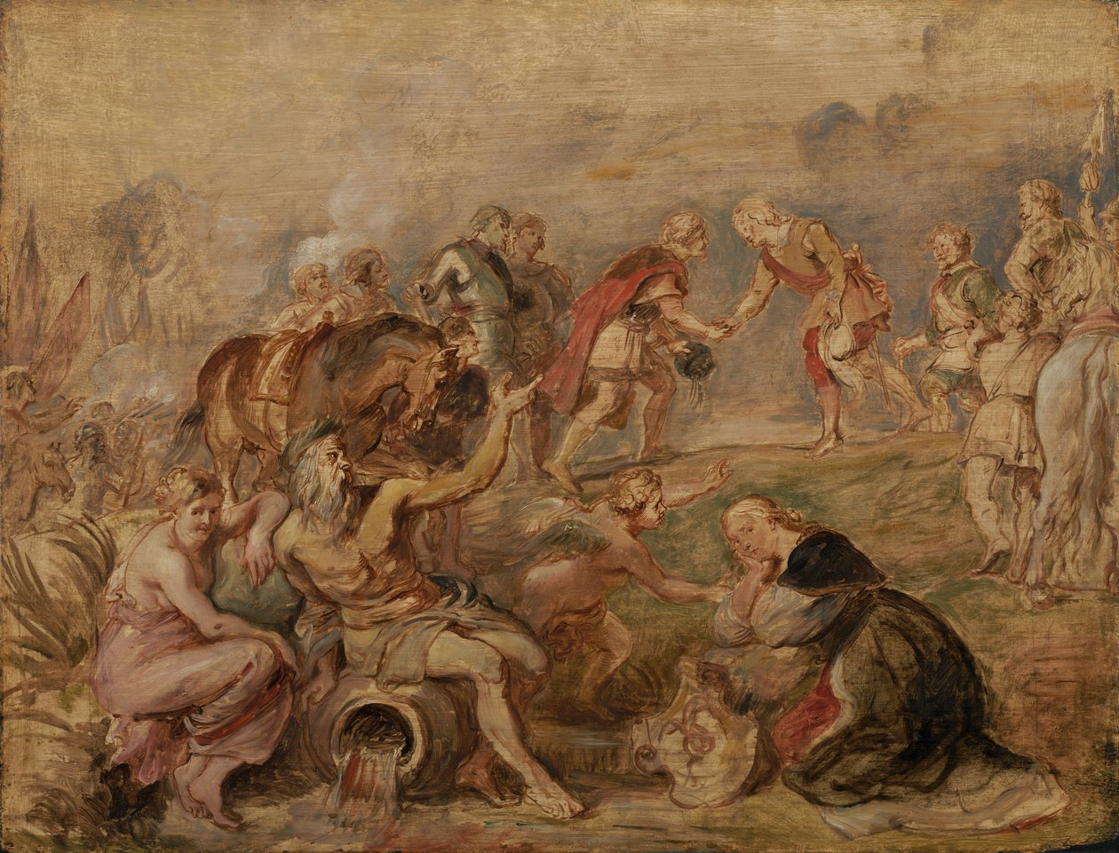 Möte mellan kung Ferdinand av Ungern och kardinal-infanten Ferdinand av Spanien i Nördlingen av Peter Paul Rubens