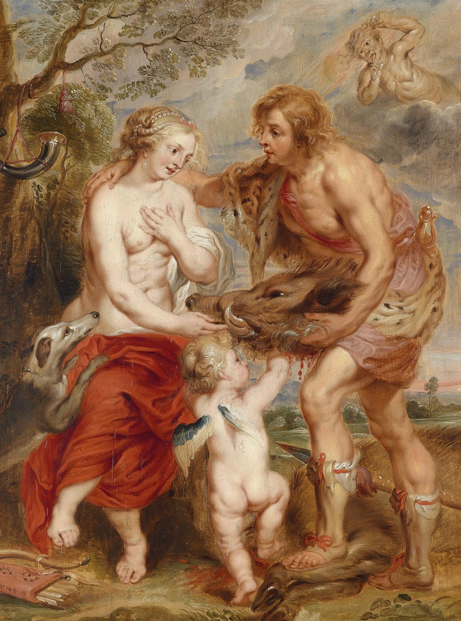 Meleager erbjuder Calydon-galtarna att bege sig till Atalanta av Peter Paul Rubens