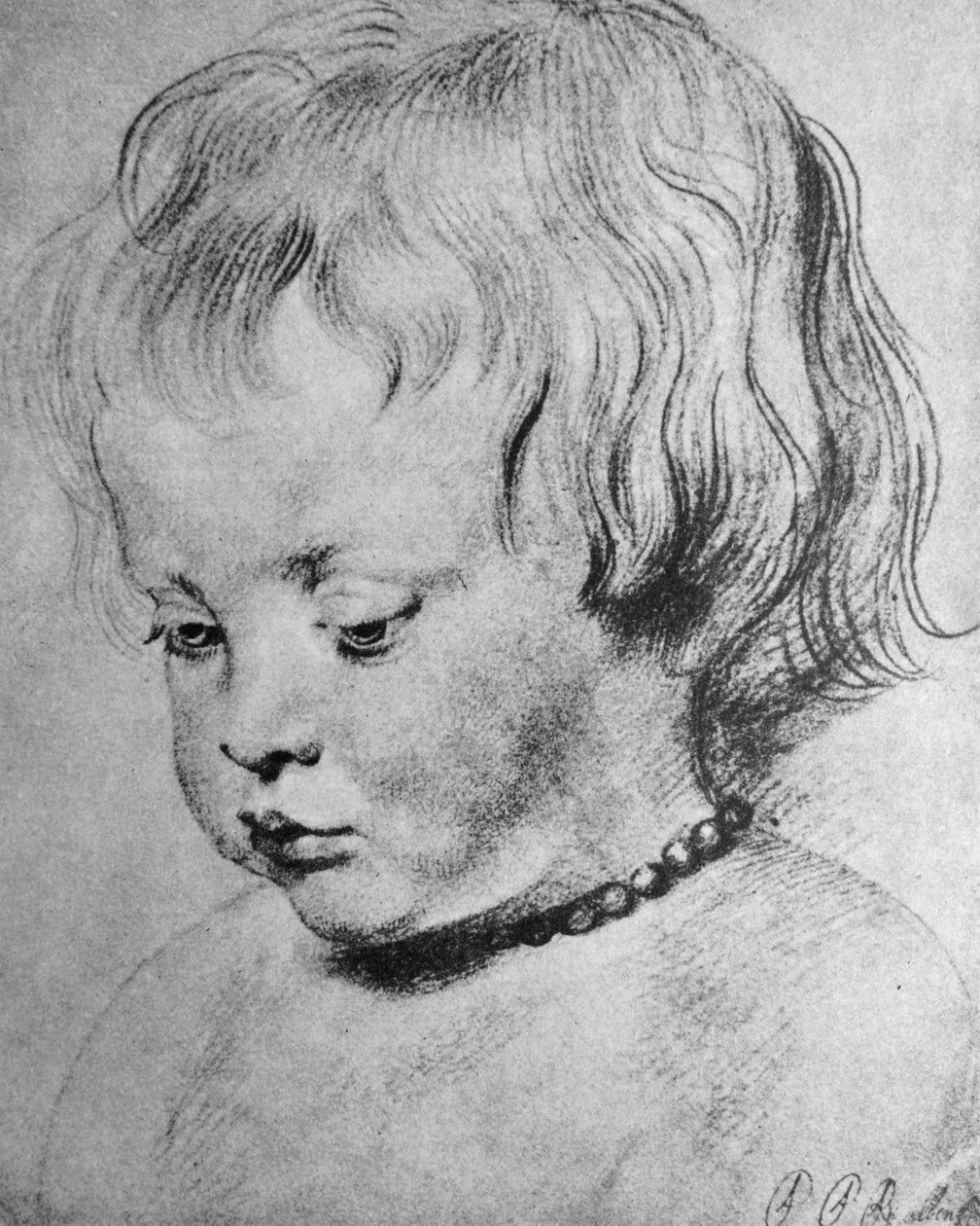 Nicholaas Rubens bär ett korallhalsband av Peter Paul Rubens