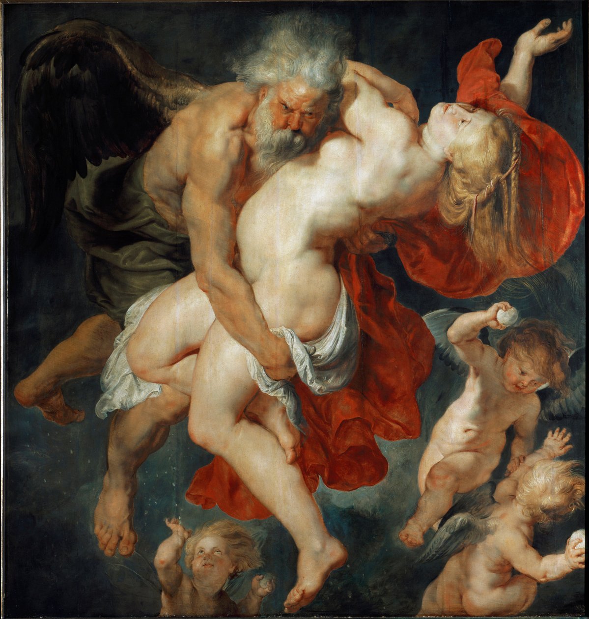 Orithe, atensk prinsessa tas av Boree (Painting av Peter Paul Rubens