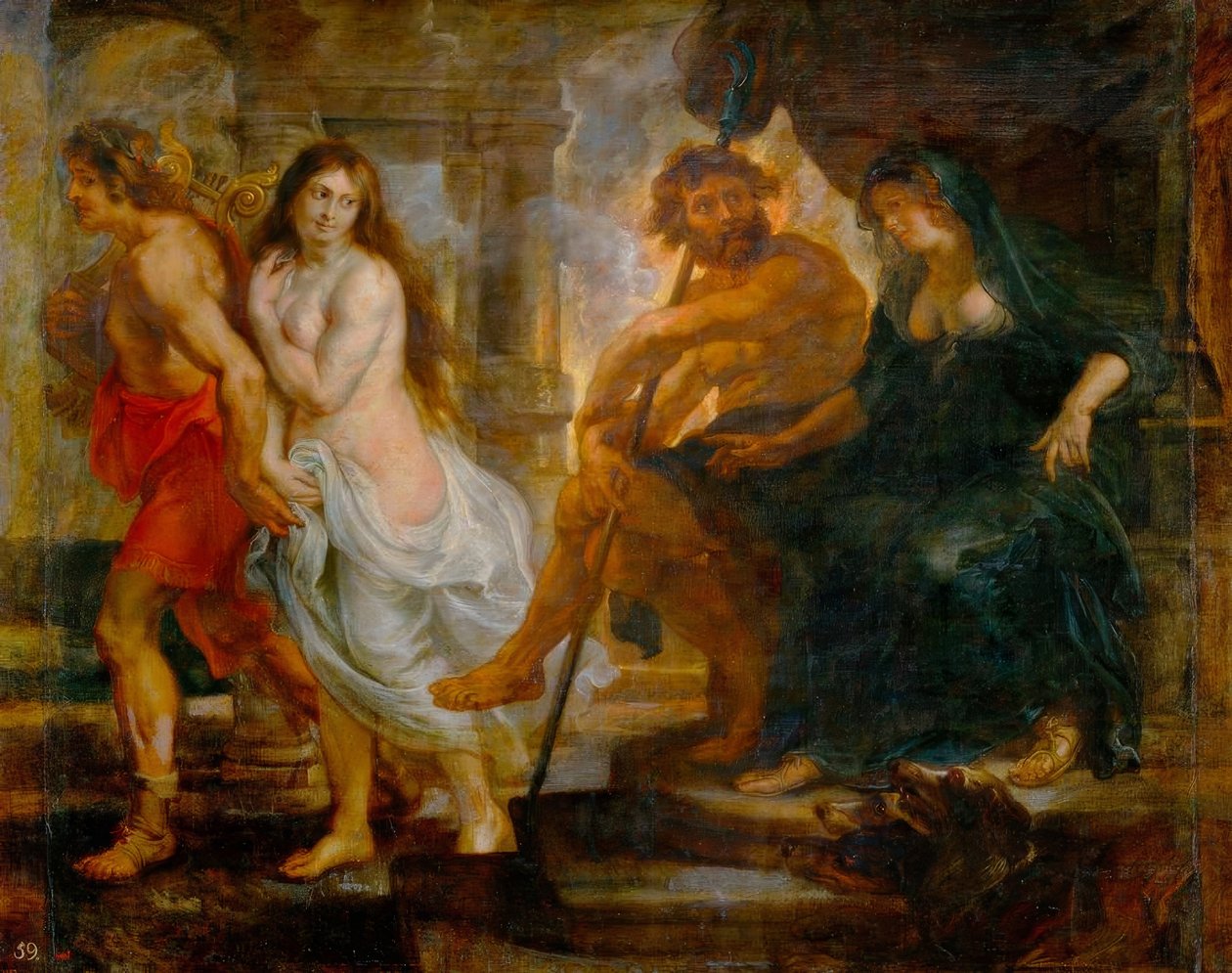 Orfeus och Eurydike med Pluto och Proserpina av Peter Paul Rubens