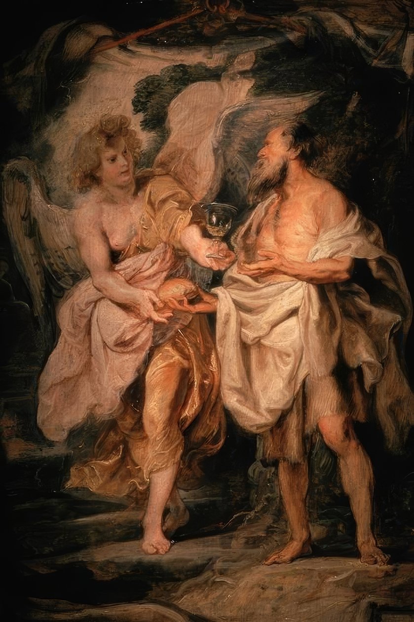 P.P. Rubens, Elias och ängeln av Peter Paul Rubens