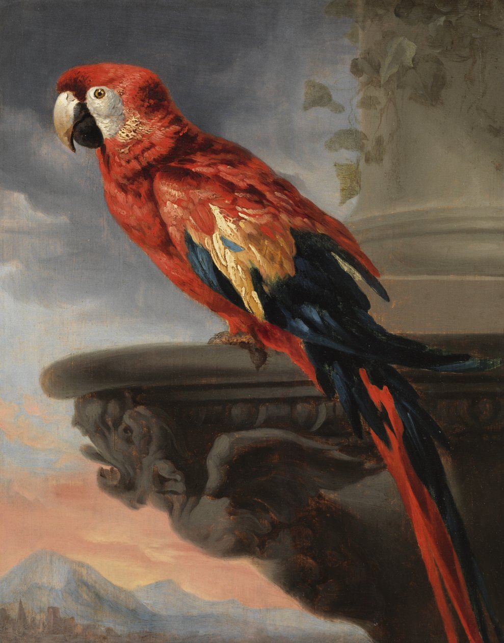Papegoja, ca 1630-40 av Peter Paul Rubens