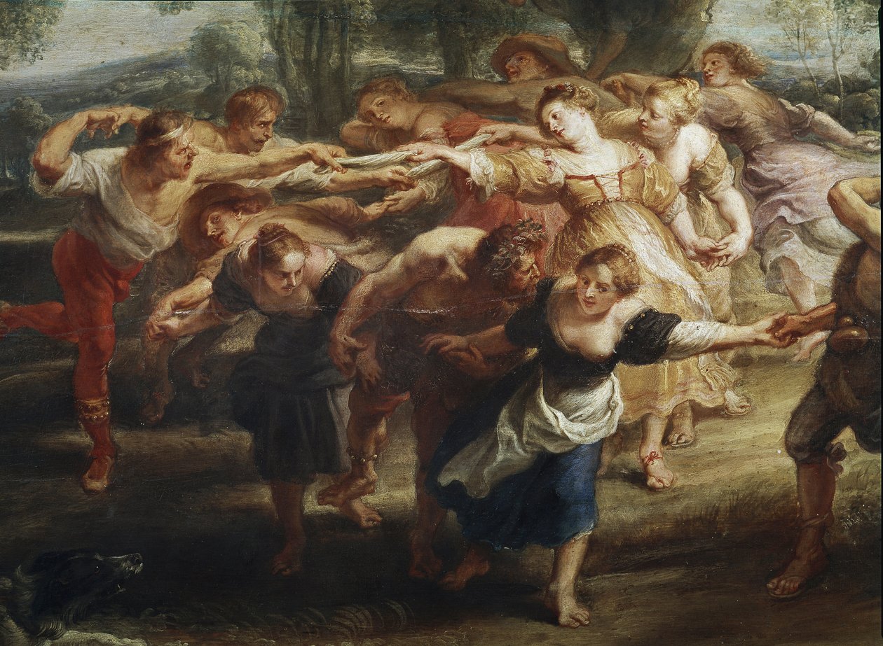 Bonddans, detalj (olja på duk av Peter Paul Rubens