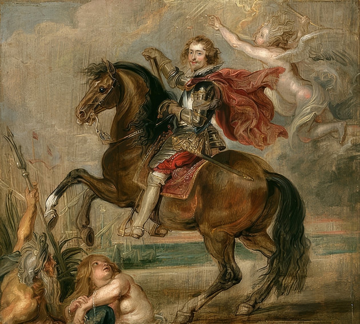 Porträtt av hertigen av Buckingham till häst. 1625 av Peter Paul Rubens
